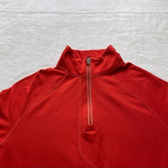 Mountain Hard Wear Red 1/4 Zip Lightweight Fleece Pullover Size Small - Picture 6 of 11